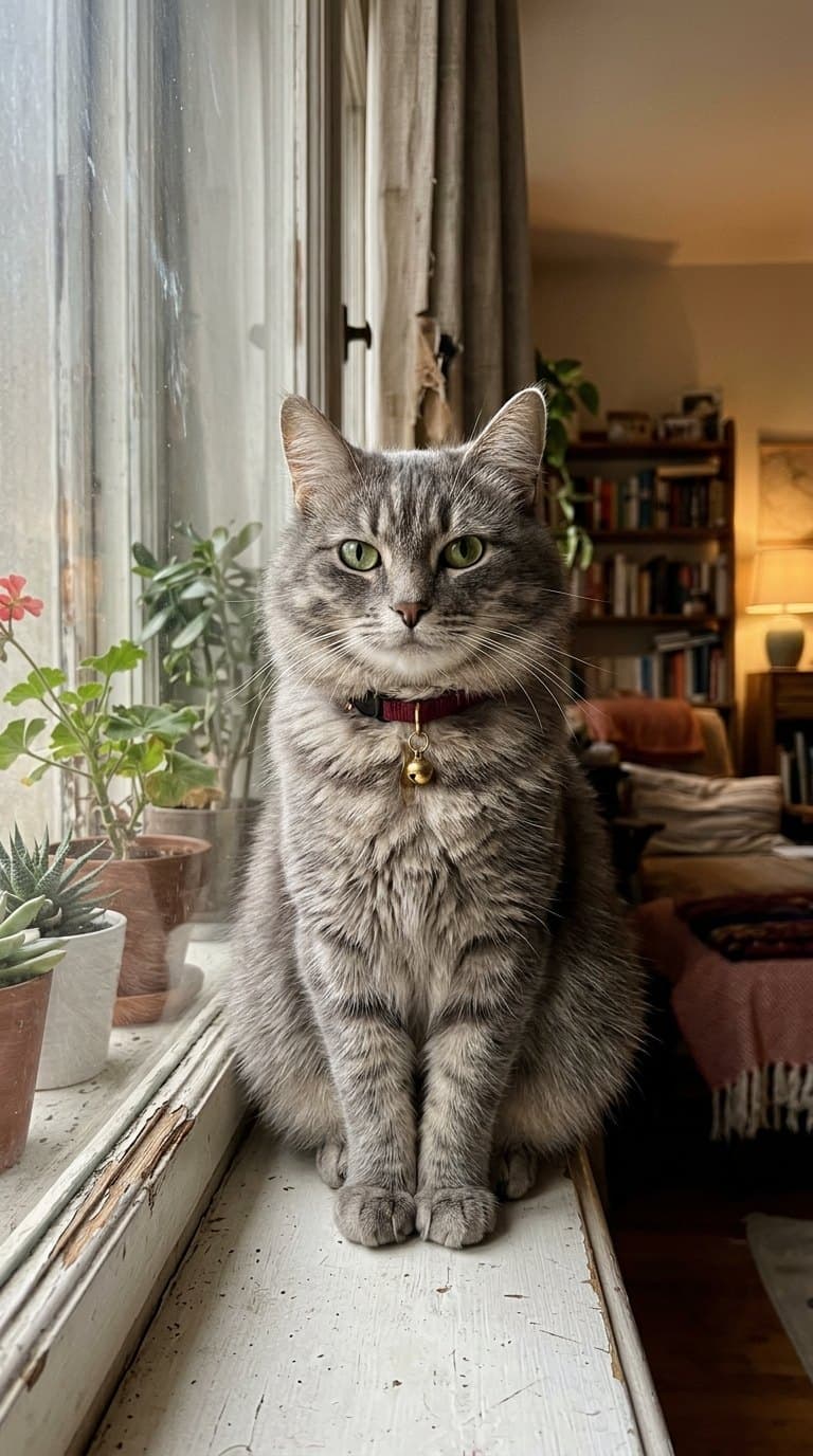 Cat to Human hero demo: source photo before the reveal