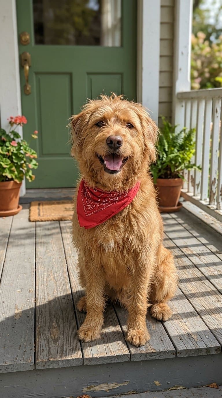 Dog to Human hero demo: source photo before the reveal